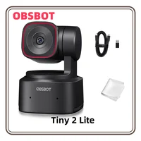 OBSBOT Tiny 2 Lite 4K Webcam for PC AI Tracking PTZ Streaming Camera with 1/2 Sensor 60 FPS HDR Microphones Web Camera 1