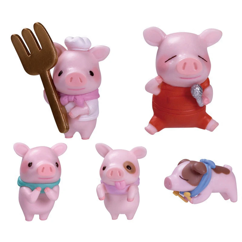 

TARLIN Original Japan Gashapon Figure Anime Kawaii Piggy On The Data Line Cute Pet Gacha Figurine Capsule Toy