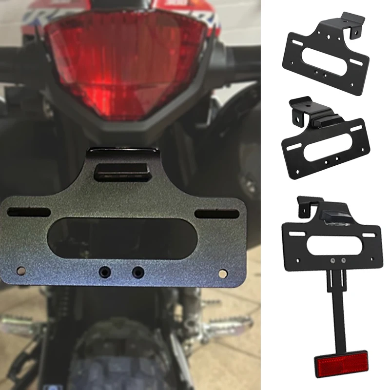 

Accessories For HONDA CRF300L RALLY ABS CRF300LS 2021 2022 2023 License Plate Holder Bracket with LED Fender Eliminator Kit