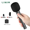 Professional Wireless Handheld Microphone for Interview - Broadcast Mic Compatible with iPhone & Smartphones