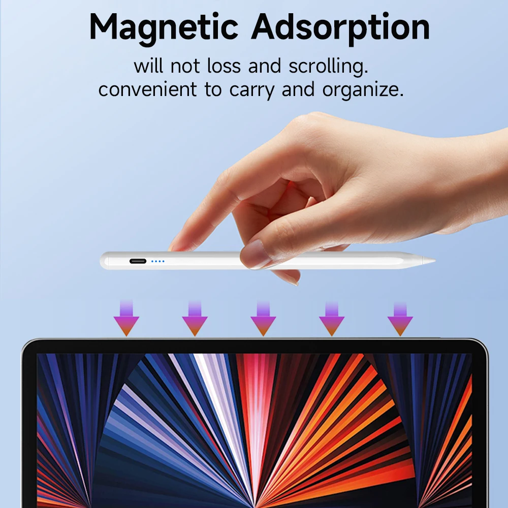 para Apple Pencil Stylus para Ipad Acessórios 2023 2023 20232023 2023 Air5 Mini6 Pro Rejeição Palma para Ipad Lápis Ipad Caneta - Imagem 4