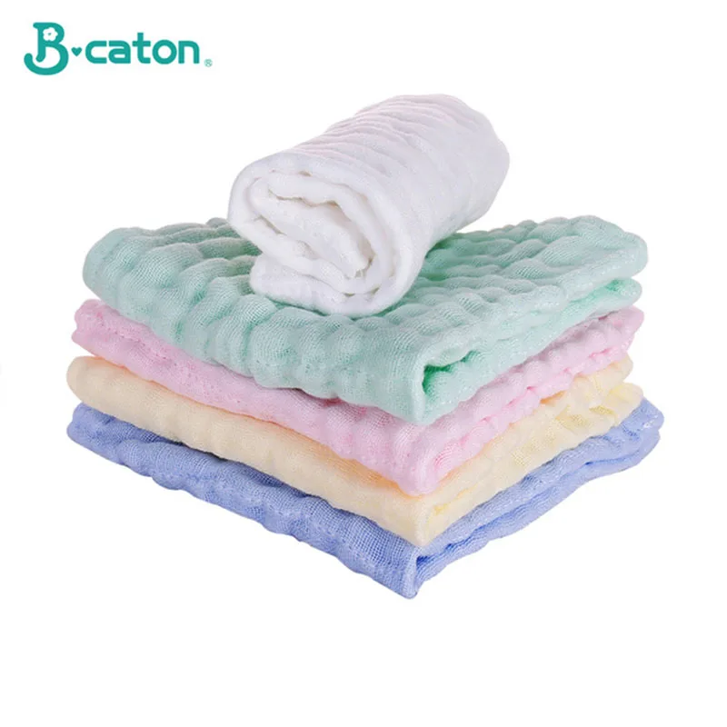 Baby Cotton Bath Towel 6-Layer Gauze Face Washcloth Squares Hand Wipe Newborn Bathing Feeding Kids Handkerchief 5PCS bath towel,cotton towel,baby towel,square towel