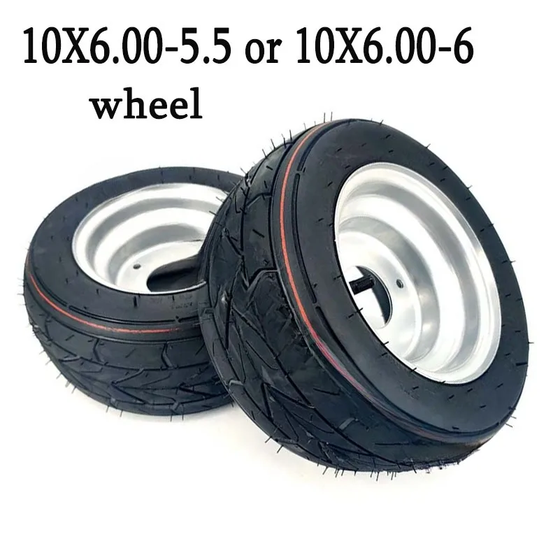 10X6.00-5.5 10X6.00-6 Vacuum tire belt 3-hole wheel hub electric tires modified kart cart ATV tire accessories