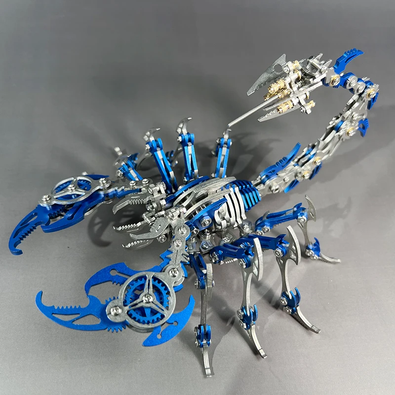 3d Metal Constructor Puzzle Scorpion Model kit Simulation Mechanical Insect Assembly Jigsaw Anti-stress Craft Toys for adults