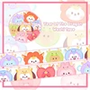 KPOP Korean Ins Cute Animals Washi Tape Hand Account Decorative Tape Collage Planner DIY School Stationary Stickers 3