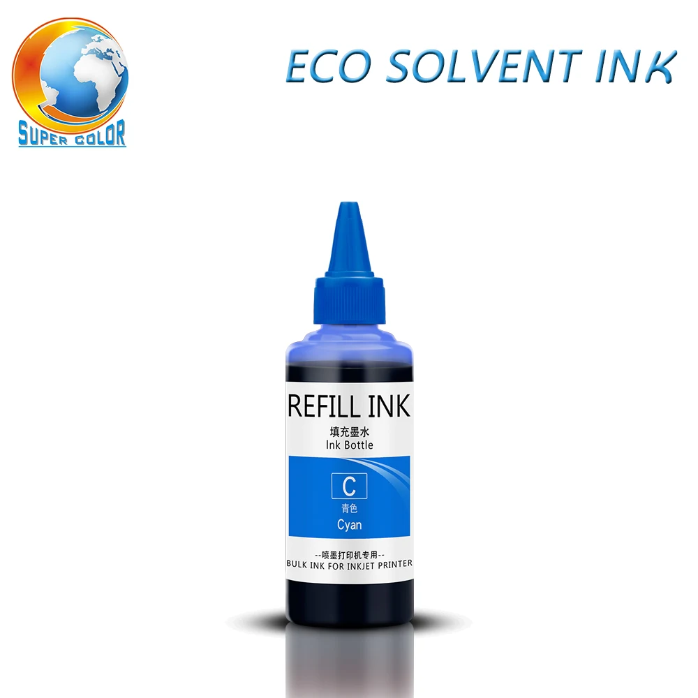 Conjunto Eco Tinta Solvente para Epson para Roland para Mimaki ou Dx4 Dx5 Dx6 Dx7 Impressão Impressora à Base de Água Recarga Ink Kit 400 ml - Imagem 6