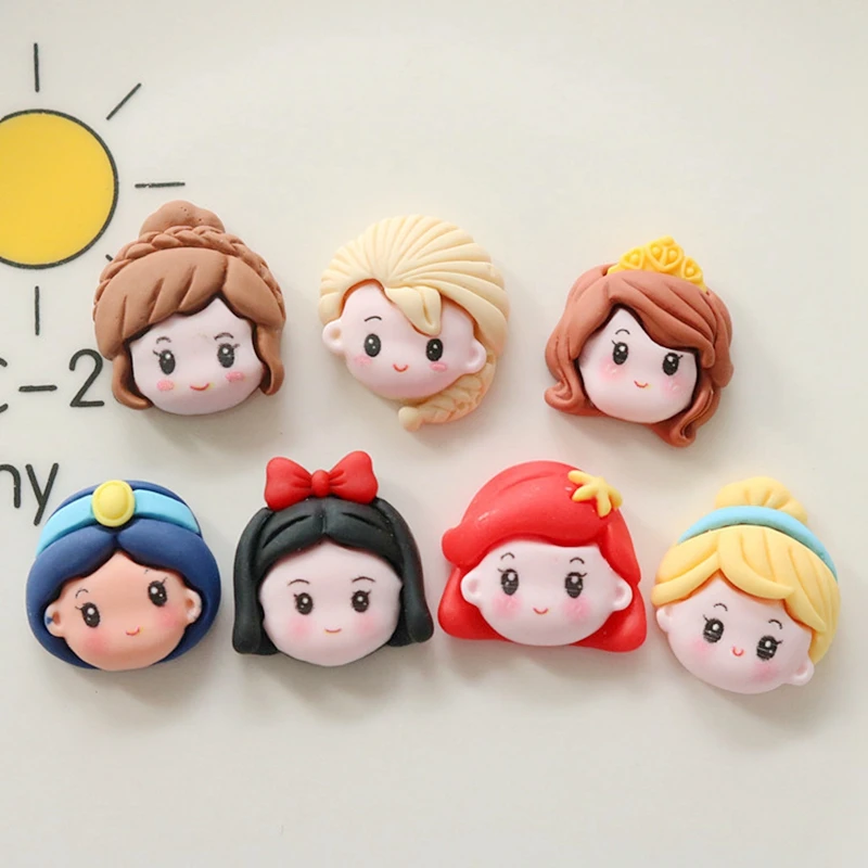 Cute Cartoon Princess Series Flat Back Resin Scrapbooking DIY Jewelry Craft Decoration 10 Pcs simulation stones decor accessories resin jewelry accessories resin embellishments