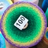 1500g/group Gradient Color Plus Sticky Pure Cotton Cake Thread DIY Hand Knit Shawl/rainbow Blanket/Lace Waffle Blanket Thread 4