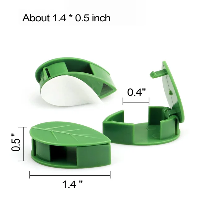 10 Darabos Növényi Rattan Hegymászó Rögzítő Klip Ön Tapadós Láthatatlan Multifunkció - Image 2