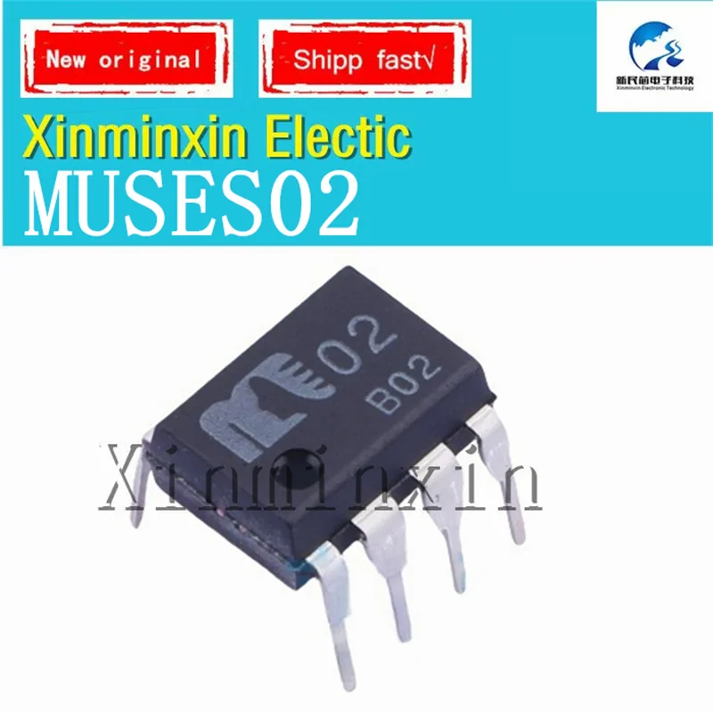 1-10 개/몫 MUSES02 02 O2 M02 32V 11MHz 3mV DIP-8 오디오 듀얼 연산 증폭기 칩 IC 새로운 원본 재고 있음
