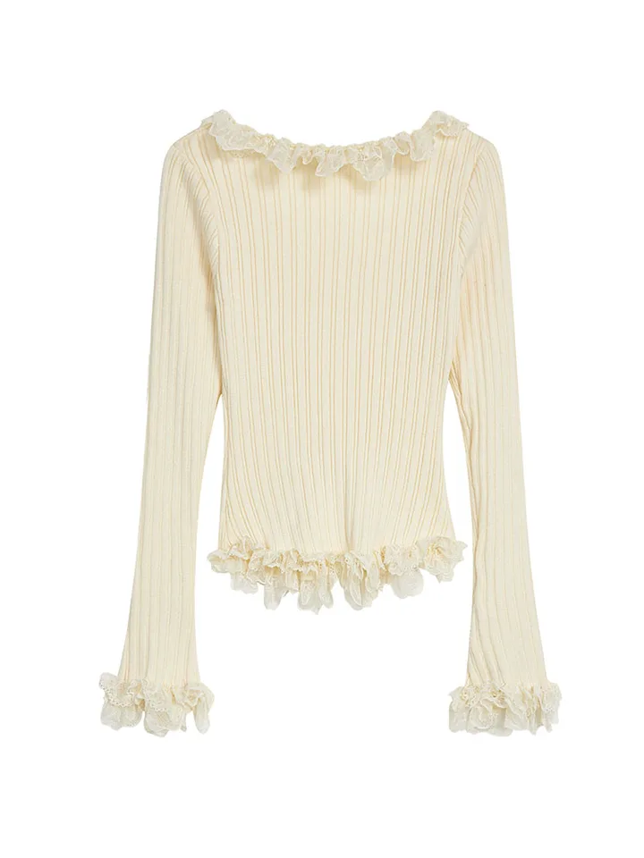 SHEIN enchy Cardigan Tricoté À Col Peter Pan Pour Femme