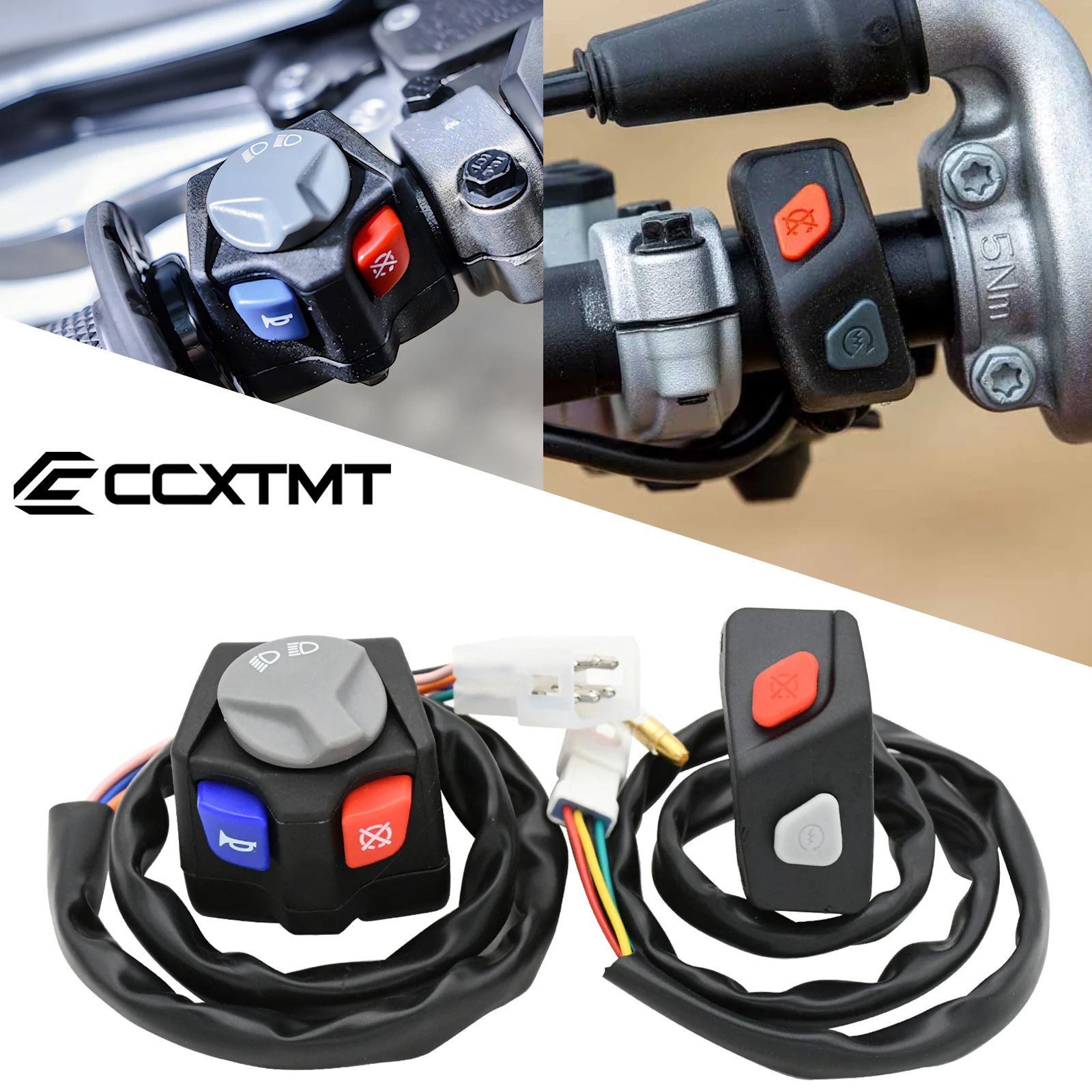 Motorcycle Headlight Horn Kill Start Switch For KTM EXC XC XCW EXCF SX SXF For Husqvarna TE FE TX FX