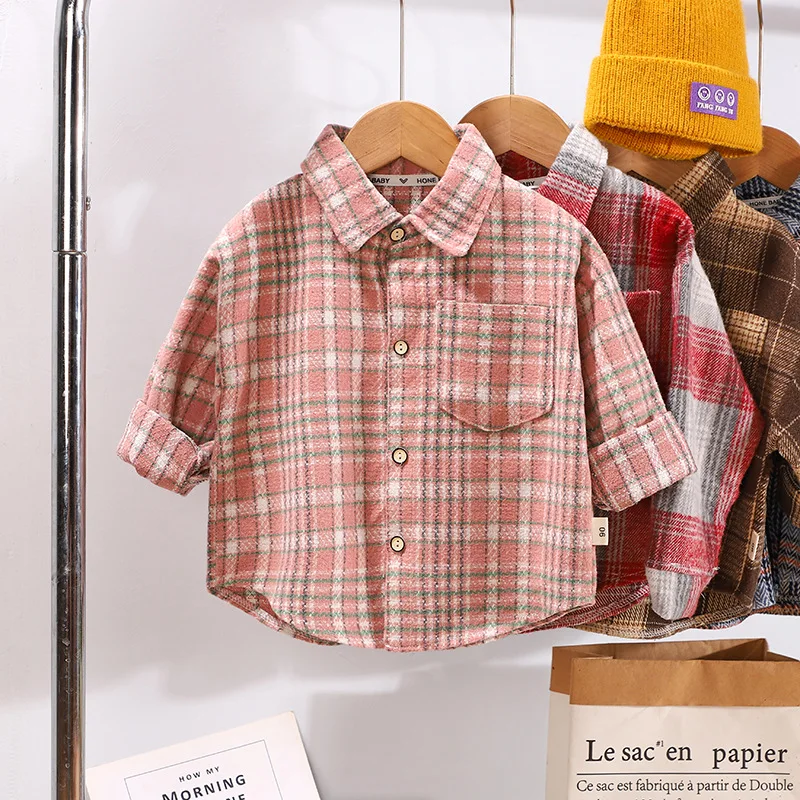 Boys' Plaid Cotton Shirt 3