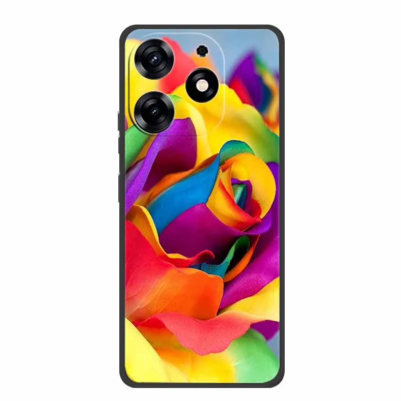 Sleek Black Silicone Soft Phone Case - Durable and Stylish Back Cover Shell