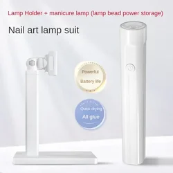 Portable Mini UV LED Nail Lamp Dryer - Rechargeable Quick-Dry Manicure Light (NO Screen)