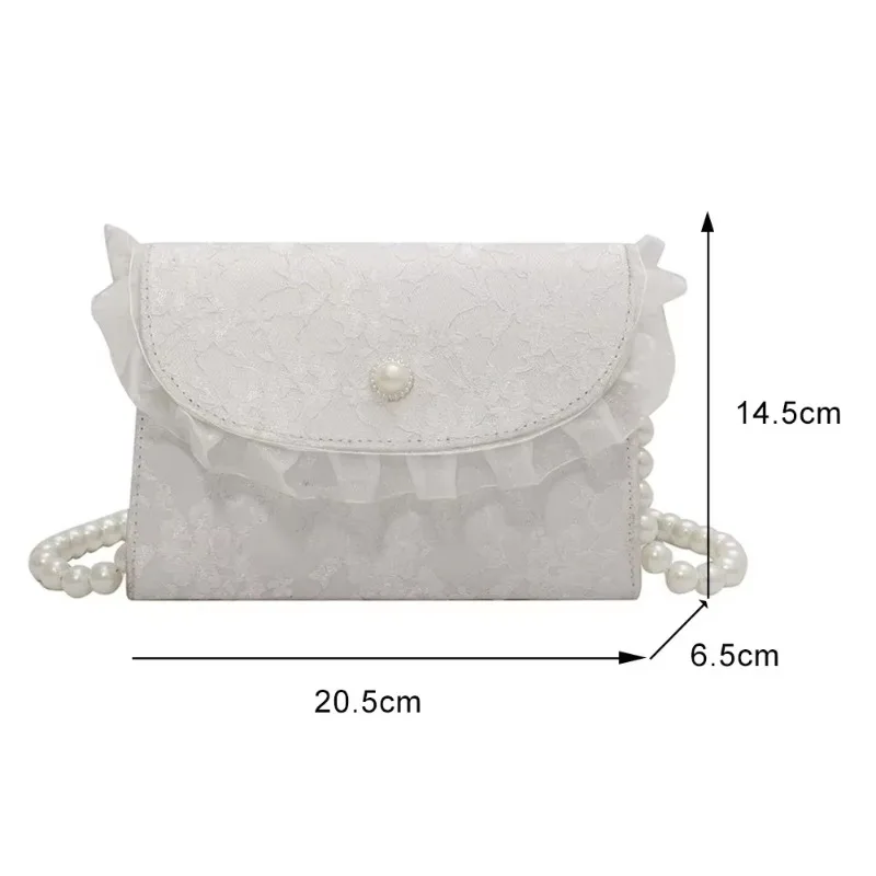 Gentle Style Temperament Small Bag New Fashion Women's Bag Summer Net Red Pearl Chain One Shoulder Small Bag Bags For Women