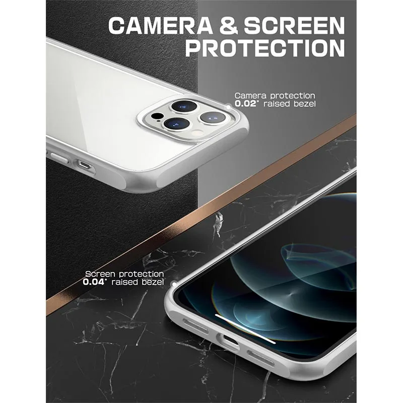 For iPhone 13 Pro Case 6.1 inch (2021 Release) SUPCASE UB Style Premium Hybrid Protective Bumper Case Clear Back Cover Caso
