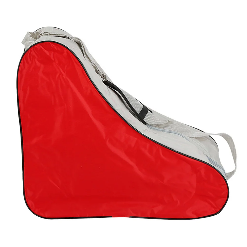 

Mesh Cloth Tote Bag Skating Triangle Bag Shoulder Bag High-capacity Package (Red)