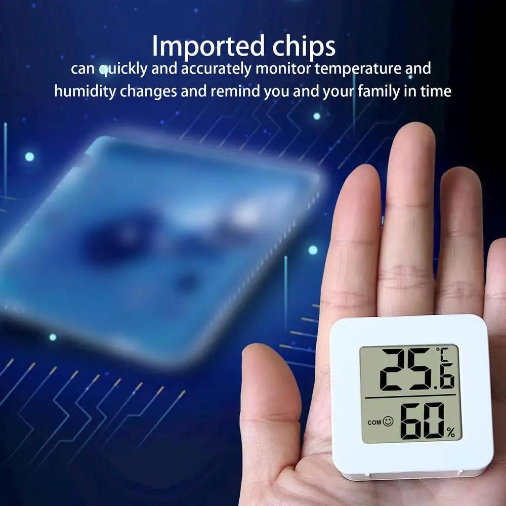 Description Picture 5 of itemMini Indoor Temperature Humidity Monitor Digital Magnetic Absorption Indoor Accurate Temperature Humidity Gauge Meter Monitor
