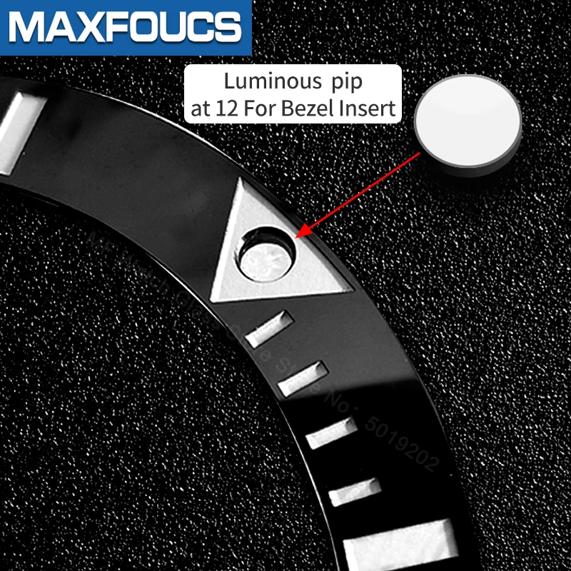 Lume pip at 12 For Ceramic bezel insert Green Blue Luminous Spot