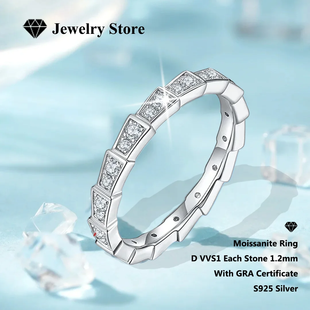 GRA-zertifizierter Moissanit-Ring aus S925-Sterlingsilber – brillantes Glitzer, zeitloses Design, luxuriöser Look ohne Preisschild – Detail 7