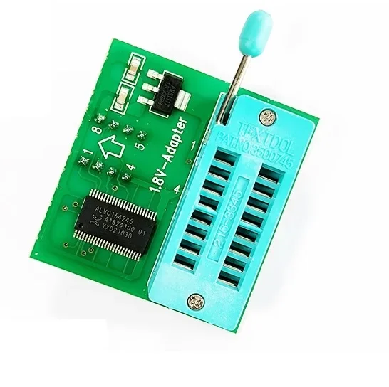 

Адаптер 1,8 в для Iphone или материнской платы, 1,8 в, SPI Flash SOP8, DIP8, W25, MX25, используется на программаторах TL866CS, TL866A, EZP2010, EZP2013, CH341