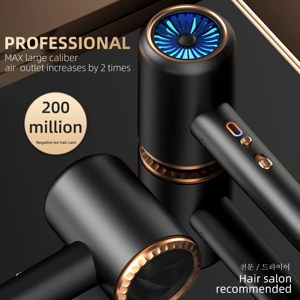 Description Picture 4 of itemProfessional SalonTool Hair Dryer Negative Lonic Blow Dryer Hot Cold Wind Air Brush Hairdryer 2400W 3th Gear Strong PowerDryer