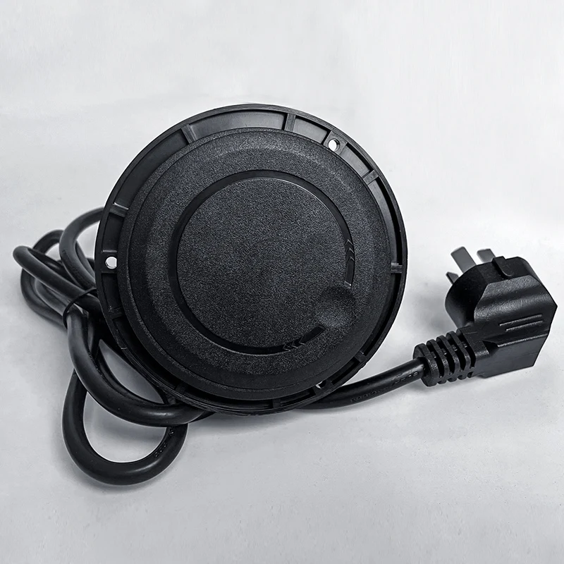 Desktop socket multi-function with 5-pin USB Type-C socket with recessed desktop plug round