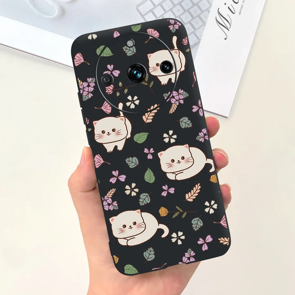 Cute Cat Painted Jelly Silicone Soft Back Cover | 5G Phone Case Bumper