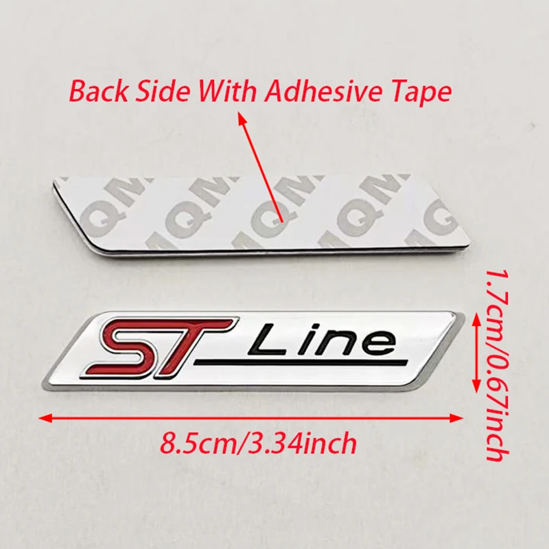 ST Line Emblem installation on car trunk