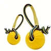 EVA pet toy ball dog floating  training dog pull ring bite resistant teeth grinding pet ball wear rope ball 1