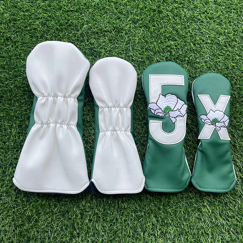 Numbers Golf Club #1 #3 #5 Wood Headcovers Driver Fairway Woods Cover PU Leather Putter Head Covers