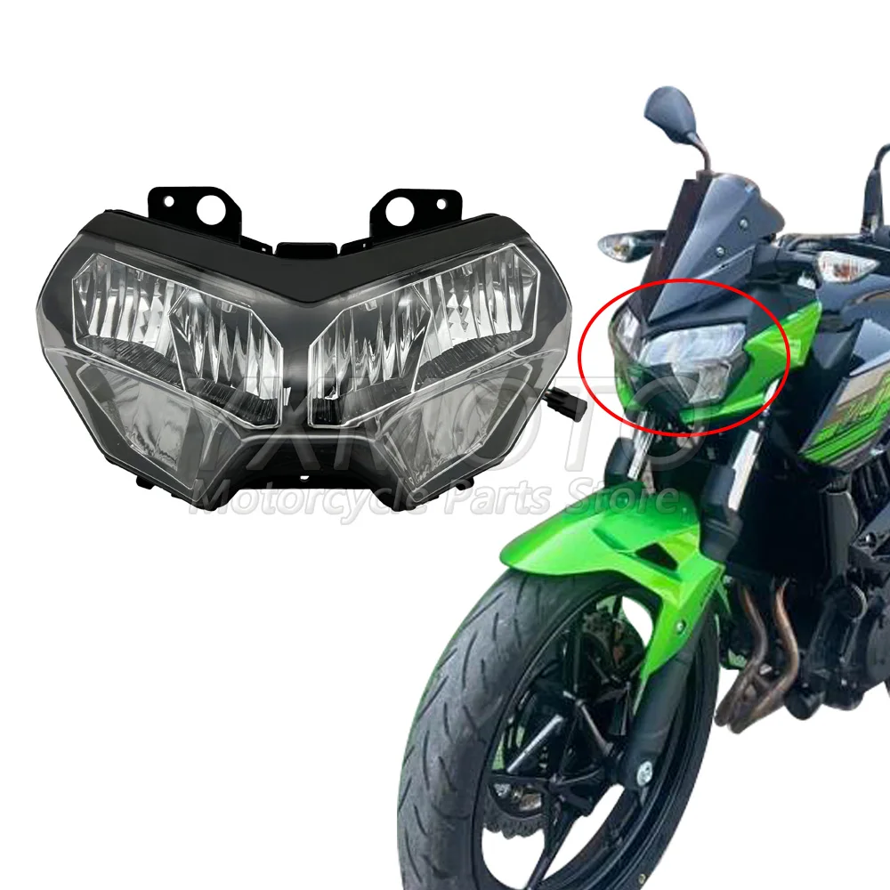 

Передняя фара в сборе для мотоцикла, Головной фонарь, индикатор лампы, подходит для Kawasaki Z400 2020 2021 2022 Z650 Z900 2020 2021 2022