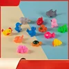 Baby Bathing Ocean Animal, Pinching Soft Rubber Playing in Water Sound Making Water Toy 2