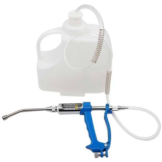 5ml 10ml 20ml 30ml Veterinary Metal Feeding Gun Continuous Drench Gun for Cattle Sheep Goat Drenching Gun with Bottle Farm Tools 4