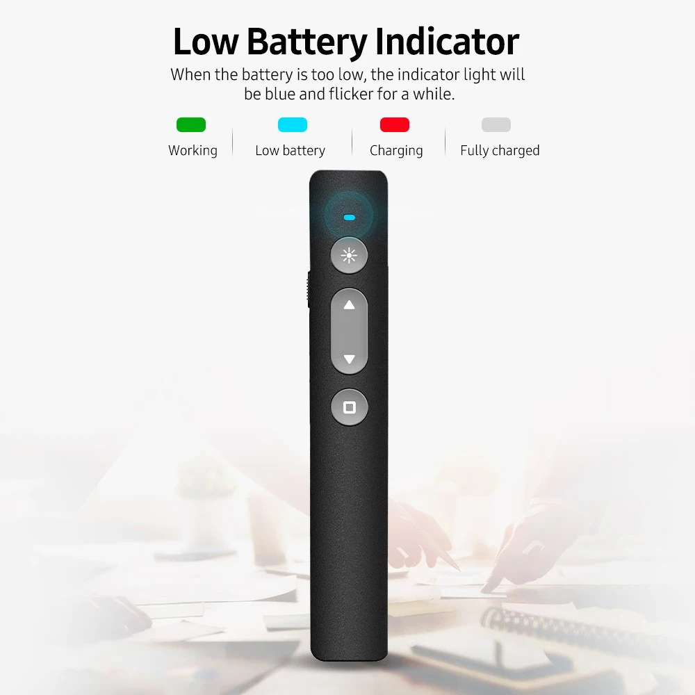 

PPT Multimedia Flip Pen Portable USB Charging Laser Flip Pen 2.4GHz Wireless Remote Control For Mac/Win/Computer/Laptop