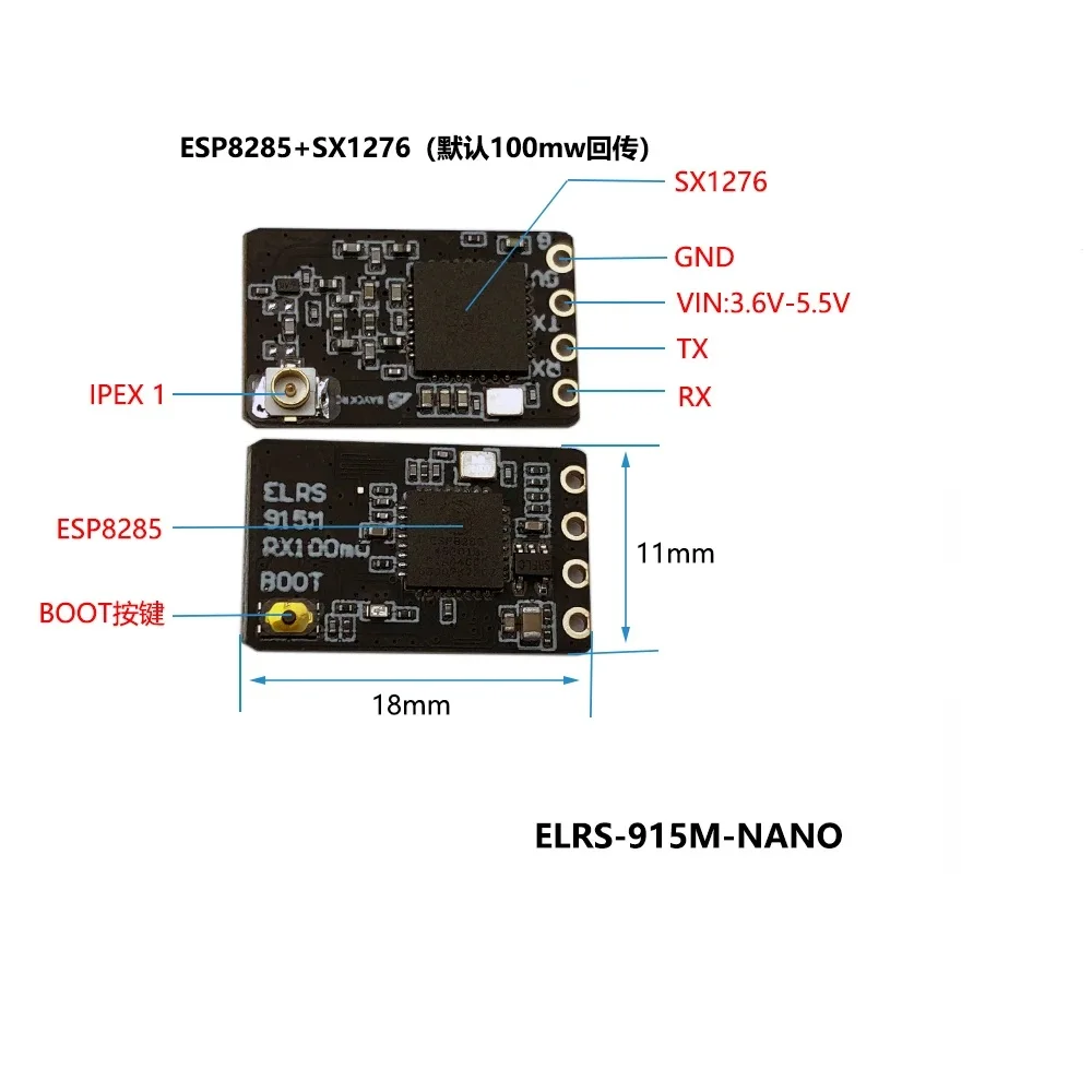 T ׳  ELRS NANO ExpressLRS ù, RC FPV Ʈ  ǰ   ׷̵, 915MHz, 2.4GHz