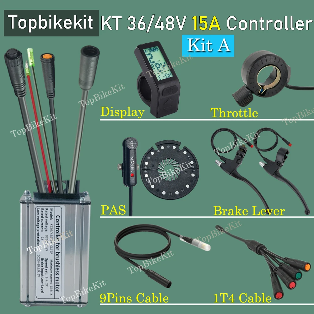 Bafang-電動自転車コントローラーキット,akm,350w,36v,48v,250w-350w