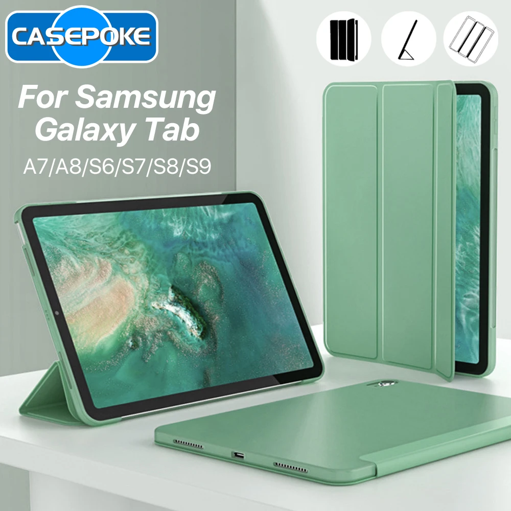 Capa para Samsung Galaxy Tab Tab a8 Tab 10.5 a7 s6 Lite 10.4 Acessórios para Tablet s7 fe s8 Plus s9 Plus