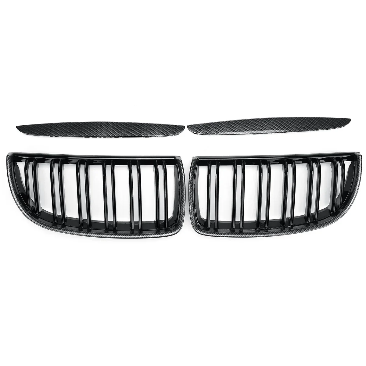 

For BMW E90 E91 2005-2008/BMW 5 F10 2009-2016 E39 G30 G38 F11 E36 4PC/SET Pair Car Front Kidney style Double Slat Grille Set