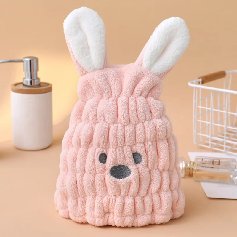 Coral Fleece Hair Towel Quick Dry For Girls