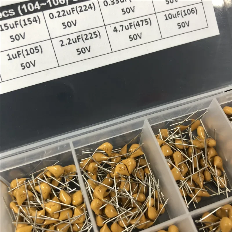 1500pcs 30Valuesx50 10pF-10uF Multilayer Ceramic Capacitor Assorted kit