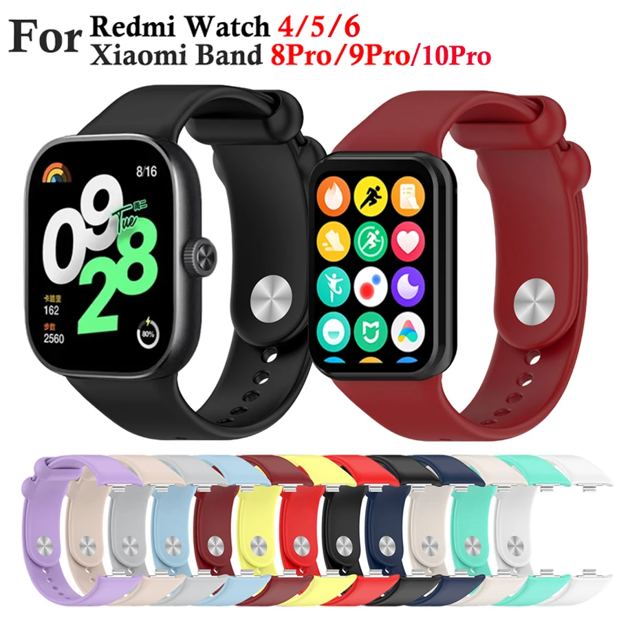 Silicone Smartwatch Wristband Bracelet - Versatile and Durable Watch Accessories