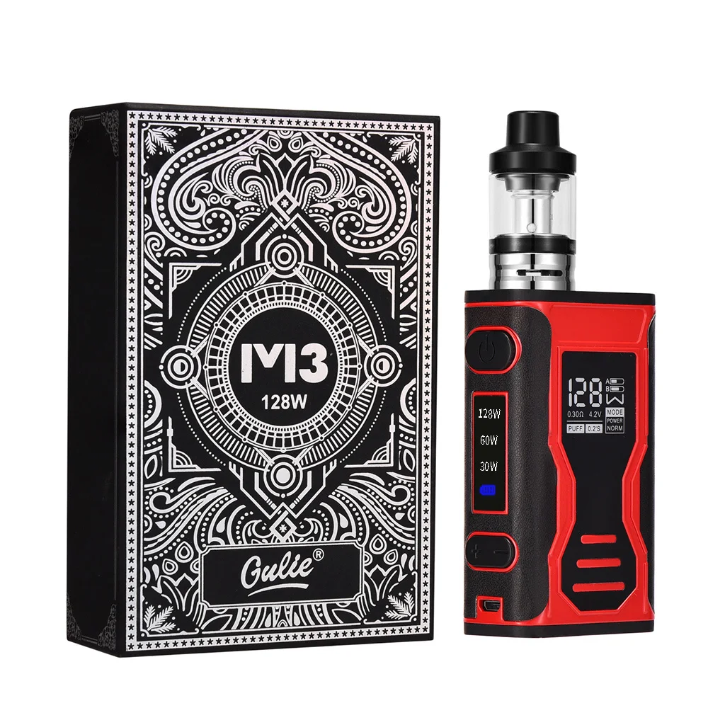 

128w Vape Liquid Electronic Cigarette Led Vaporizer 3.5ml 2000mah Box Mod Vape Kit Hookah Vaper Vs SUBTWO 200W Vaping Kit