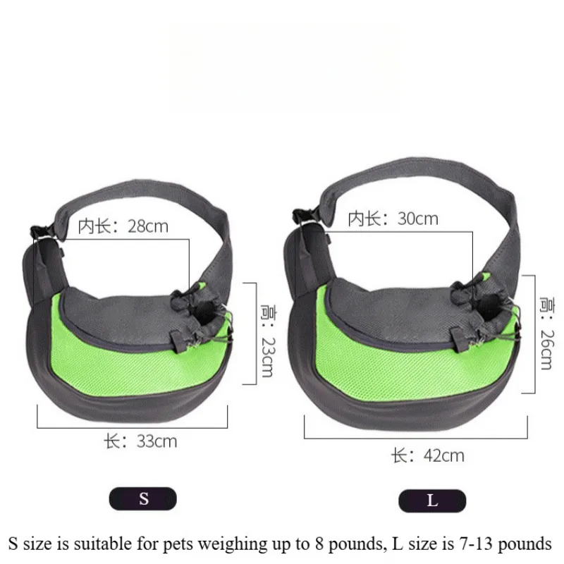 1P Hondentas Huisdier Puppy Carrier S/L Outdoor Reizen Hond Schoudertas Mesh Oxford Sling Handtas Tote Pouch Yorkie Chihuahua