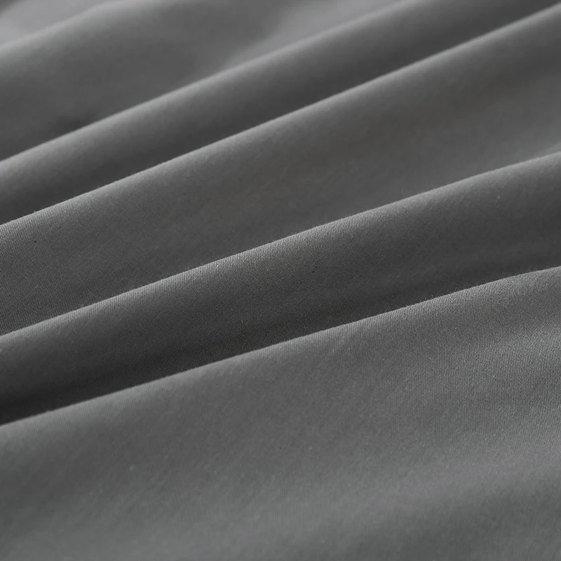 WASART Pure cotton flat bed sheet 2 people bedspread solid colour bed linens couple luxury double bed bedding queen king size 4