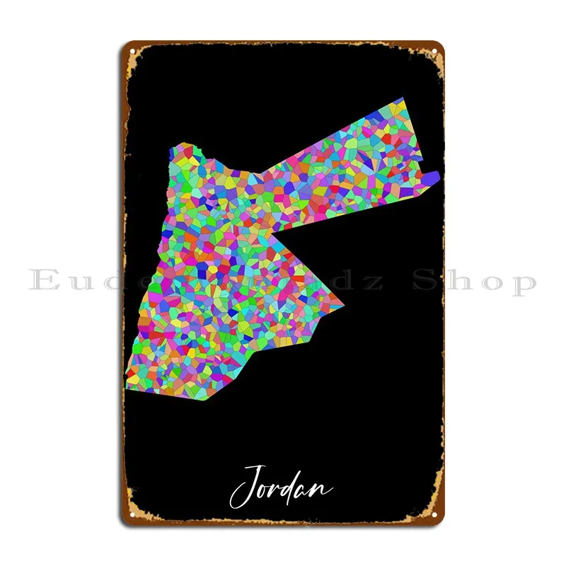 Jordan Stained Glass Metal Sign Poster Kitchen Wall Decor Pub Custom Cinema Tin Sign Poster