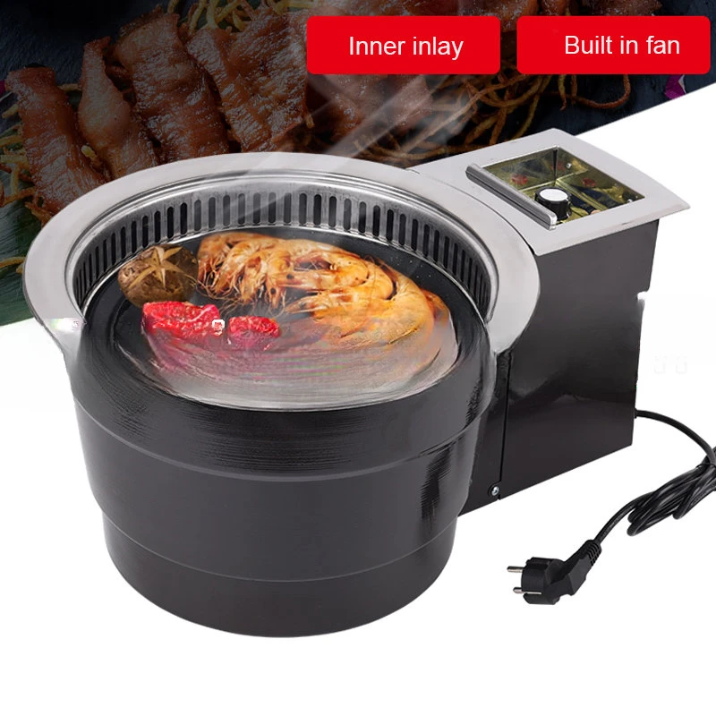 

Korean Charcoal Oven Household Charcoal Roast Meat BBQ Grill Pan Commercial Smokeless Carbon Oven Charcoal Barbecue Stove