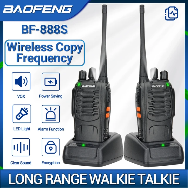 Baofeng BF-888S Upgrade Walkie Talkie Wireless Copy Frequency 16KM Long  Range Portable Ham Radio Transceiver