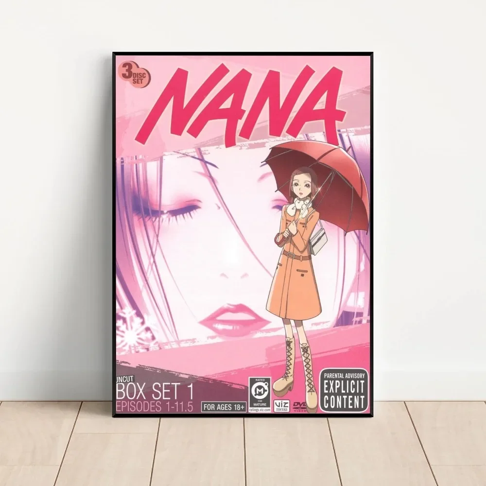 일본 고전 애니메이션 NANA 포스터, 크래프트 클럽 바 페이퍼, 빈티지 포스터, 벽 아트 페인팅, 침실 서재 스티커